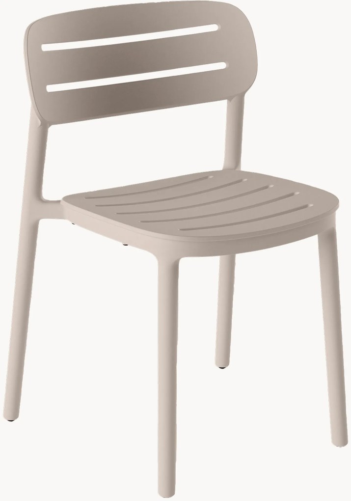 Set di 4 sedie da giardino impilabili Croisette