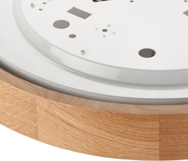 Brilagi-LED RGBW Plafoniera dimmerabile CARVALHO SLIM 2xE27/9W/230V Wi-Fi rovere Ø 37 cm