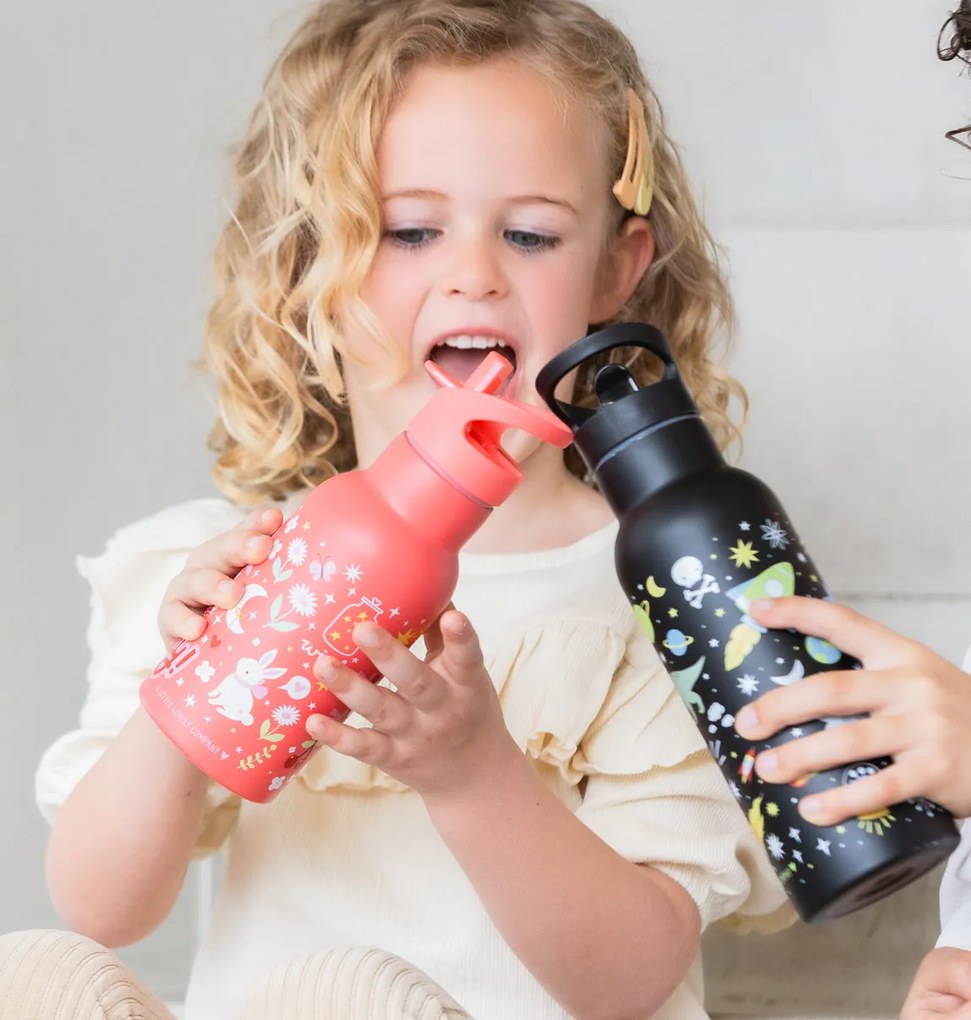 A Little Lovely Company - borraccia in acciaio inox, 350 ml - divertimento