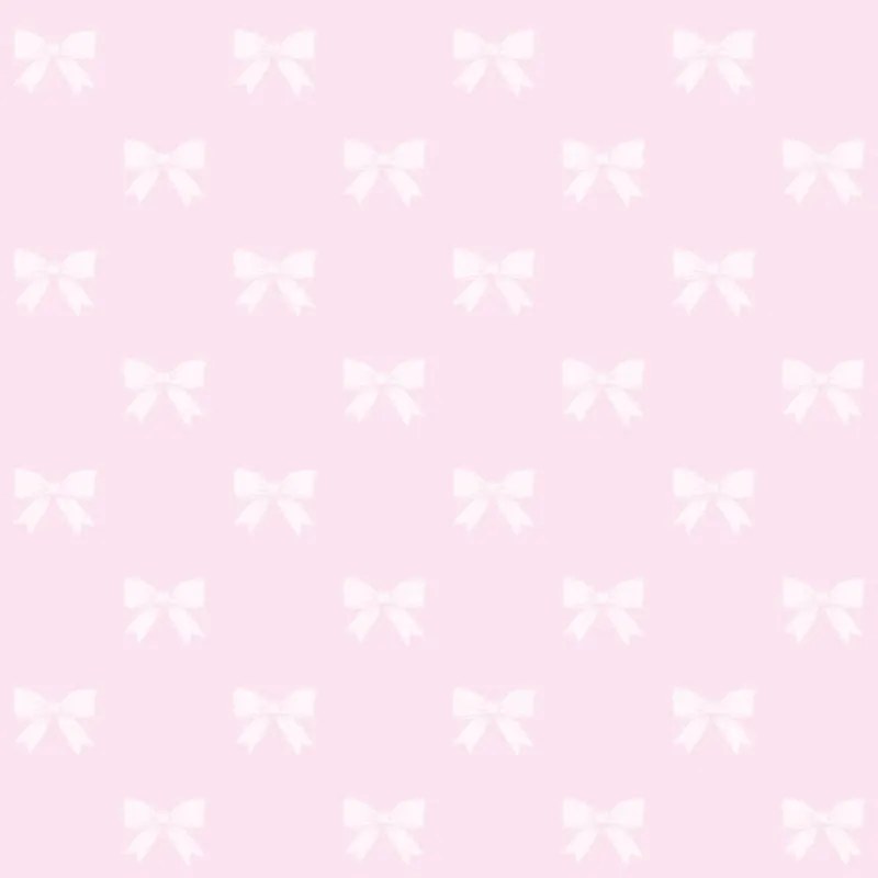 Carta da parati Fiocchi rosa, 53 cm x 10.05 m