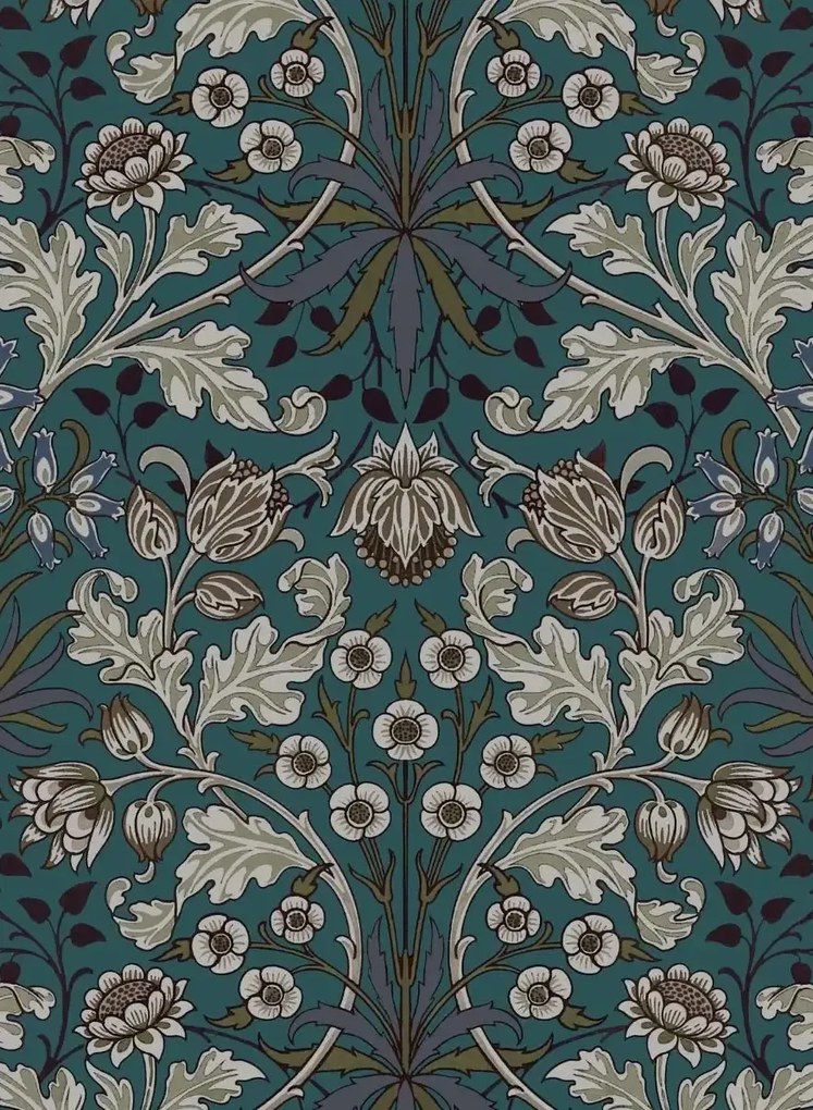 House of Hackney Carta da parati Hyacinth - Petrol
