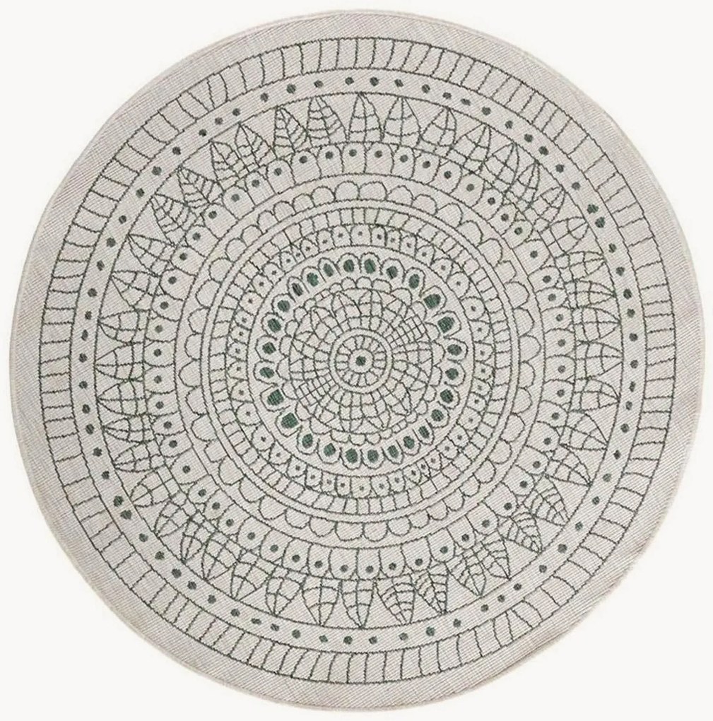 Tappeto rotondo reversibile da interno-esterno Porto