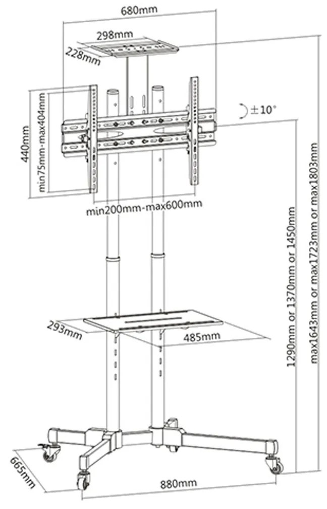 Supporto TV TM Electron 37"-70" 50 kg