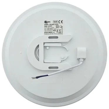Plafoniera da bagno a LED RIMA, 10W/230V, Ø 22,5 cm, IP44, bianca