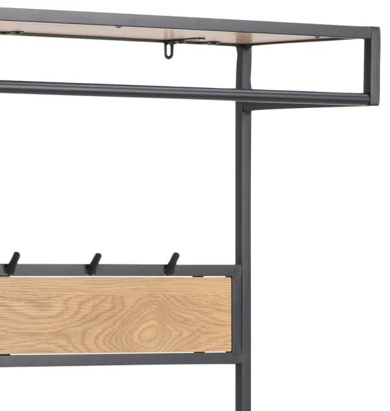 Parete del corridoio SARON quercia/nero