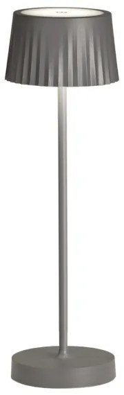 Lampada da tavolo LED 12x38 cm senza fili ricaricabile USB touch MACAO Antracite