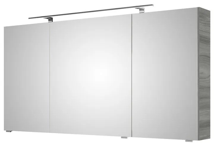 Pensile con luce Cassca PELIPAL grigio sangallo laurea L 140 x H 70 x P 15 cm