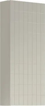 Pensile bagno Pixel Grid laccato Beige Greige, 1 anta apertura da sinistra P 17 x L 30 x H 80 cm