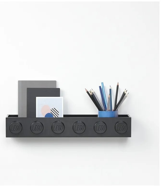 Mensola da parete nera per bambini Sleek - LEGO®