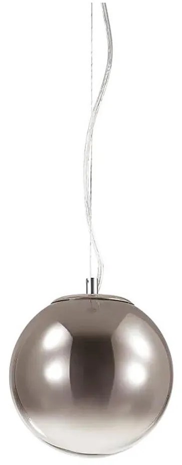 Ideal Lux - Lampadario a sospensione con filo MAPA 1xE27/42W/230V diametro 20 cm grigio/fumé