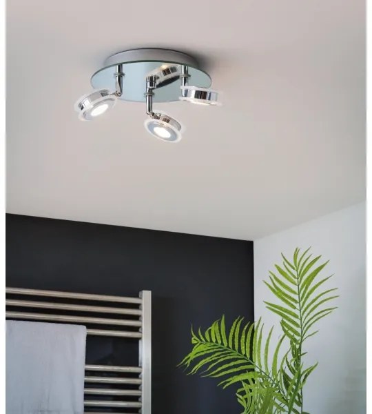 Eglo 95279 - Faretto LED da bagno AGUEDA 3xLED/3,3W/230V