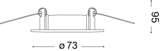 Ideal Lux - Lampada da incasso JAZZ 1xGU10/50W/230V nero
