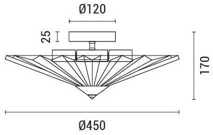 Plafoniera FLOAT 5xE14/15W/230V bianco