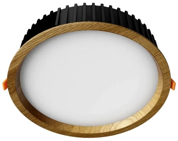 APLED - Lampada LED RONDO WOODLINE LED/18W/230V 3000K diametro 26 cm quercia legno solido