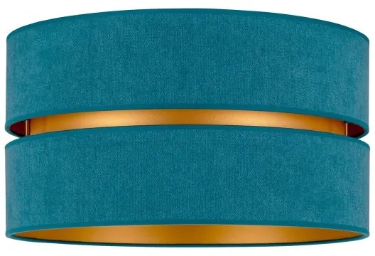 Duolla - Plafoniera DUO 1xE27/40W/230V diametro 40 cm turchese/oro