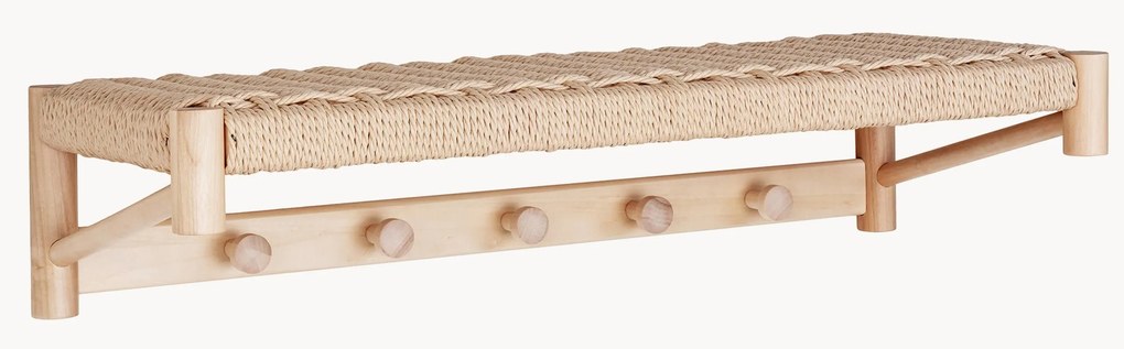 Appendiabiti da parete in legno di pioppo Abano