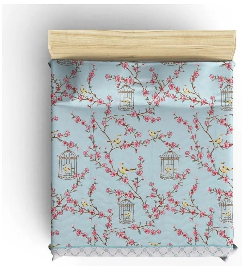 Set copriletto e cuscini trapuntati Singolo 156, 160x220 cm Birdcage - Mijolnir