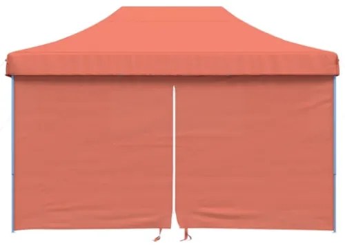 Tendone per Feste Pieghevole Pop-Up con 4 Pareti Terracotta