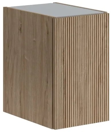 Armadietto bagno a terra Opera 1 anta P 45.5 x L 30 x H 50 cm noce naturale