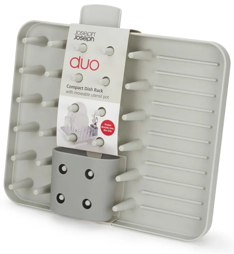 Vassoio di raccolta in plastica grigio chiaro 33,5x31,5 cm Duo - Joseph Joseph