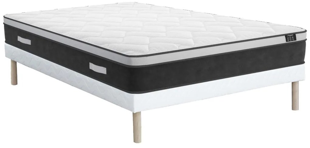 Set Art Collection di DREAMEA: Rete + Materasso ibrido molle insacchettate e memory YSMÉE 160 x 200 cm