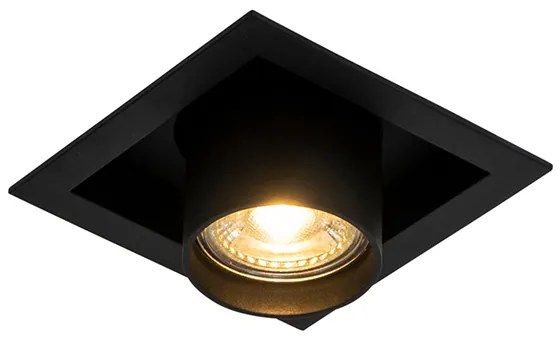 Set di 6 faretti da incasso moderni neri orientabili - Roof