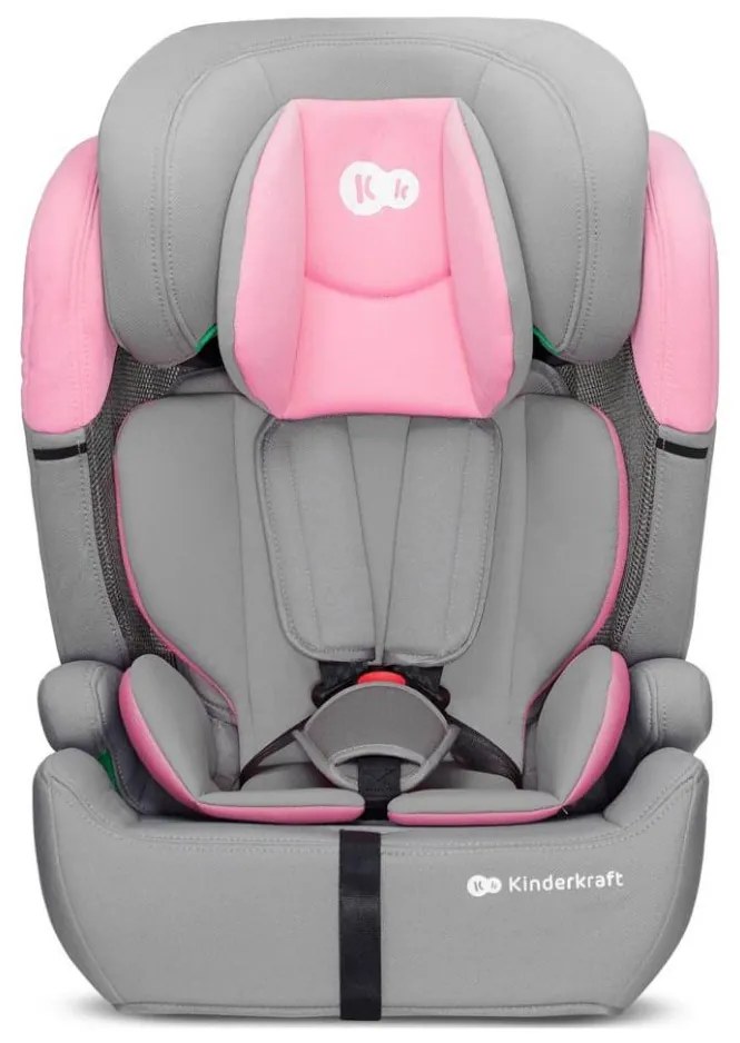 KINDERKRAFT - Seggiolino auto COMFORT UP i-Dimensioni (76-150 cm) grigio/rosa