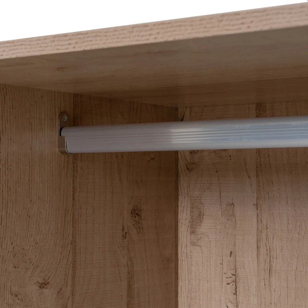 Amardio componibile di colore naturale con effetto rovere a giorno 60x180x45 cm Modular – Casa Selección