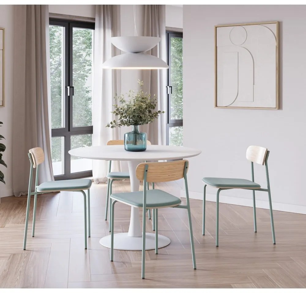 Sedie da pranzo in set verdi/di colore naturale 2 pz Adriana – Marckeric