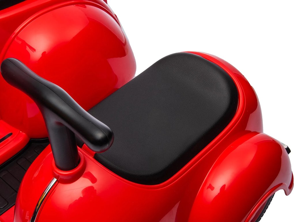 Piaggio Vespa con Sidecar Small Elettrica 6V per Bambini Rossa...
