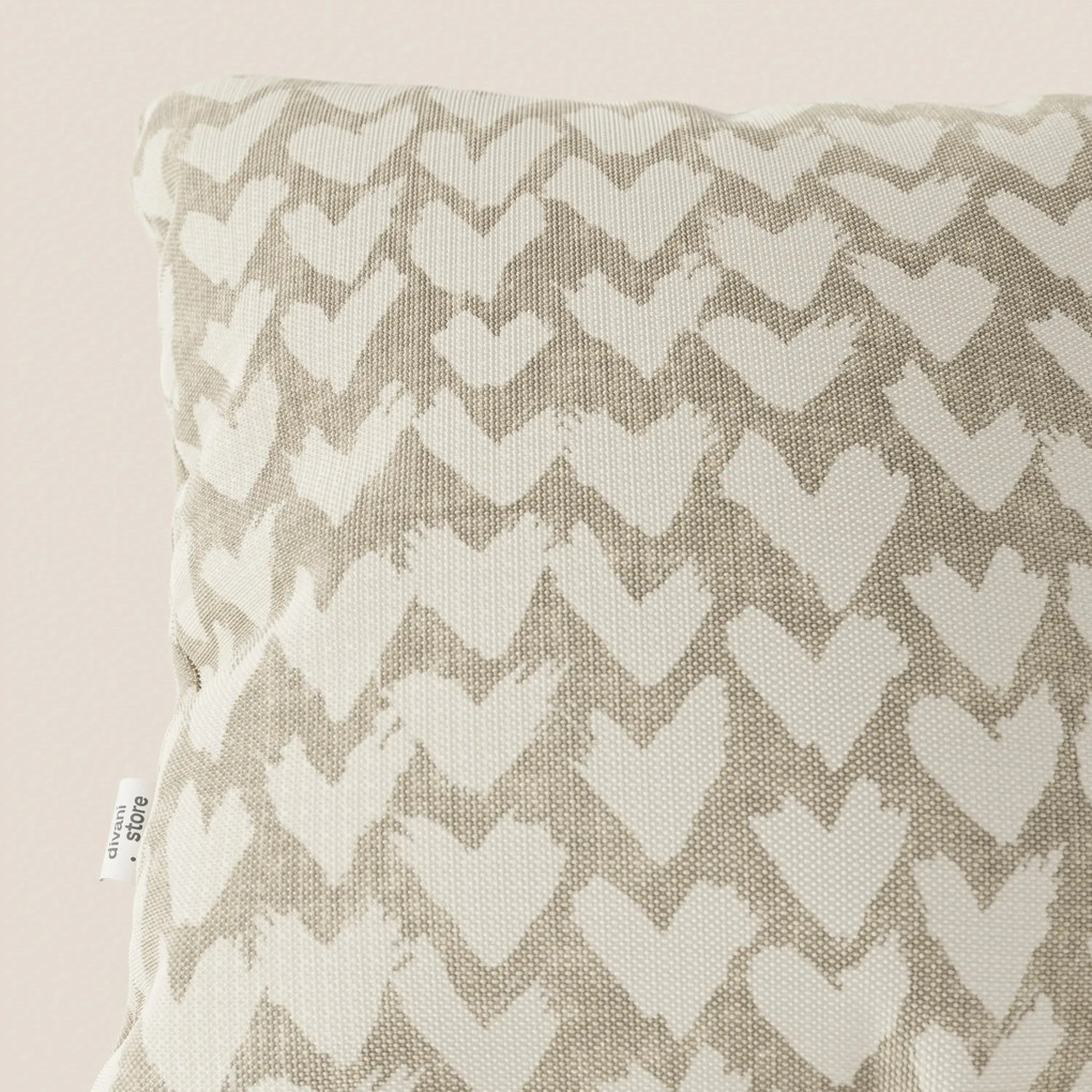 Arrow cuscini geometrici disponibile in diversi colori realizzato in tessuto Idrorepellente beige