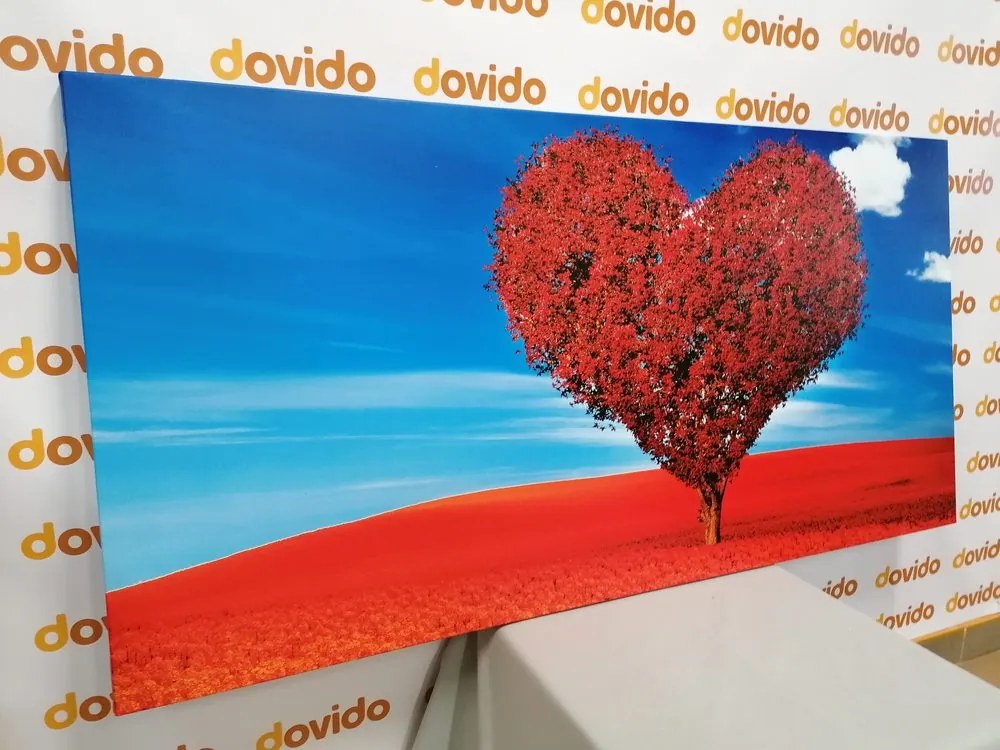 Quadro su tela – Albero stupendo a forma di cuore