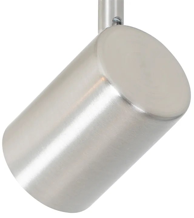 Plafoniera moderna in acciaio a 2 luci regolabile - Jeana