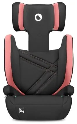 Lionelo - Seggiolino auto HUGO i-Dimensioni 100-150 cm nero/rosa