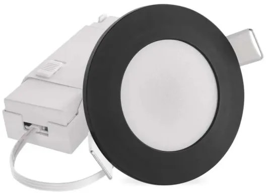 LED lampada da incasso bagno LORI LED/4,5W/230V IP65 2700/4000K nero