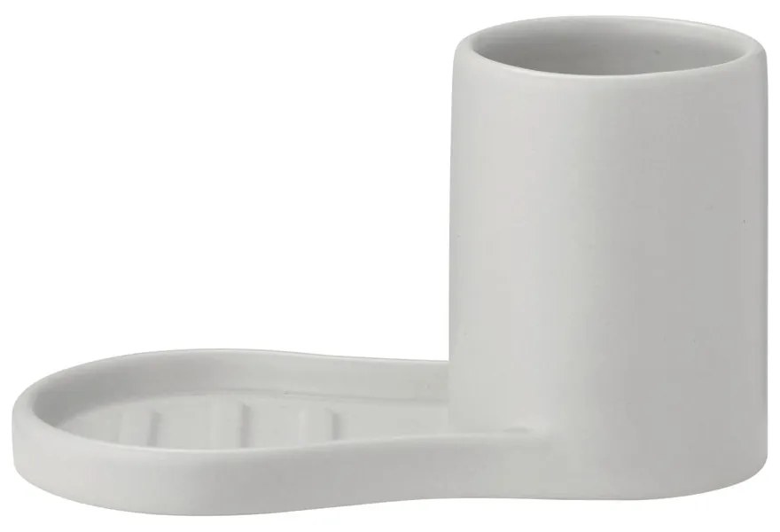 Supporto per detersivo grigio chiaro in gres Piro – Blomus