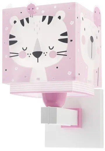 Dalber 63119S - Applique per bambini JUNGLE 1xE27/15W/230V rosa