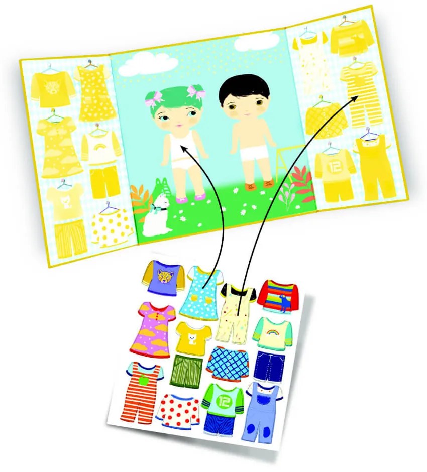 Set di adesivi - spogliatoio per ragazzo e ragazza