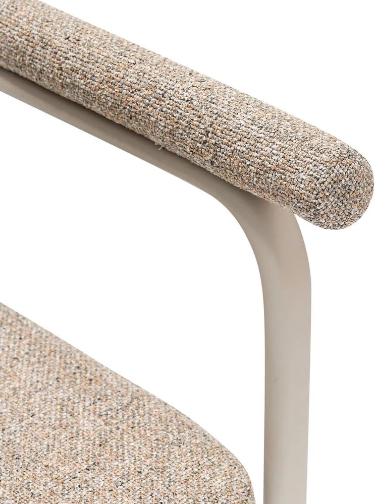 Set di sedie da pranzo beige in imbottito con braccioli 2 pz Ecto – Hübsch