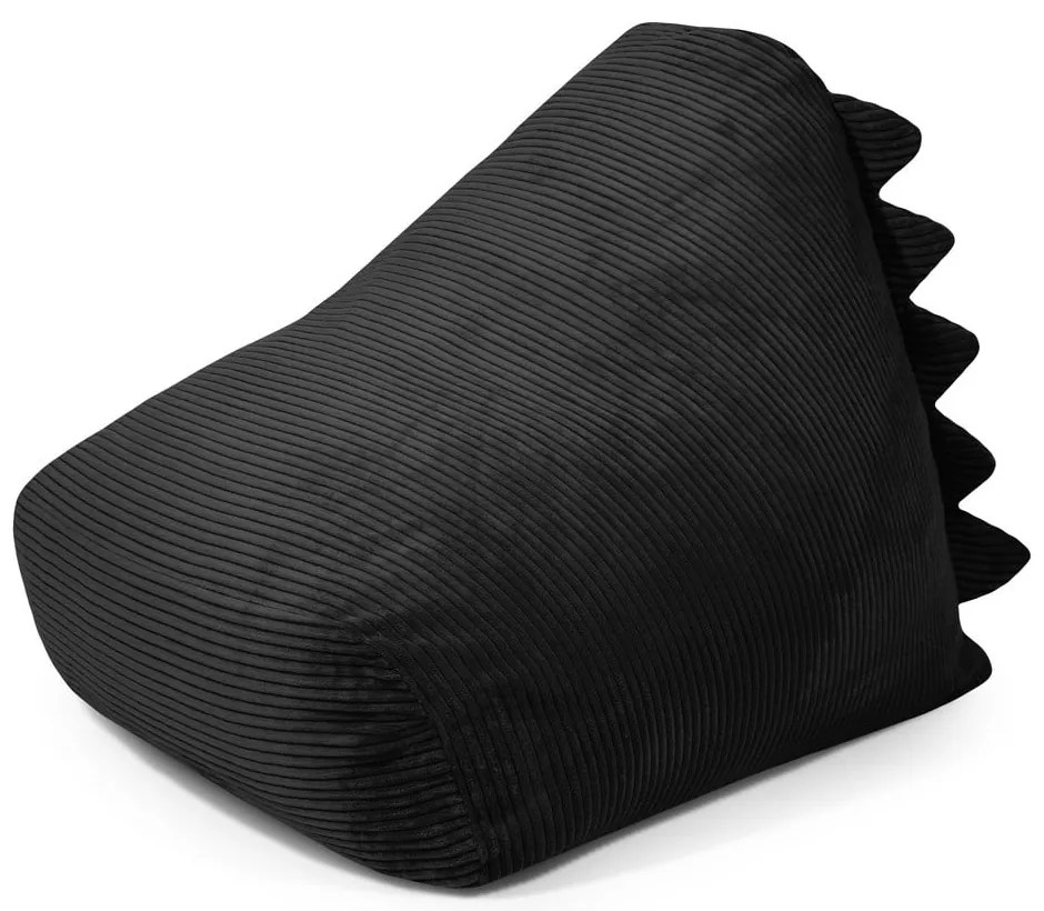 Pouf a sacco per bambini nero con rivestimento in velluto a coste Snug 80 Dragon – SLOWDOWN
