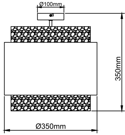 Brilliant - Plafoniera WATERLILLY 2xE27/60W/230V diametro 35 cm color crema