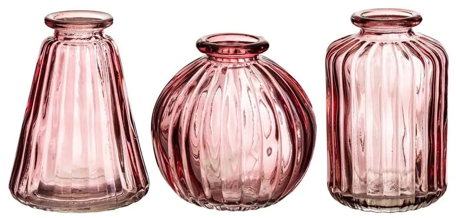 Vaso in vetro rosa Bud - Sass & Belle