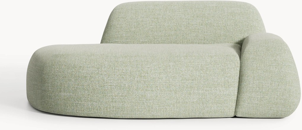 Divano 2 posti in bouclé con chaise longue Wolke