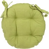 Cuscino sedia tondo verde, Basik, 38 cm