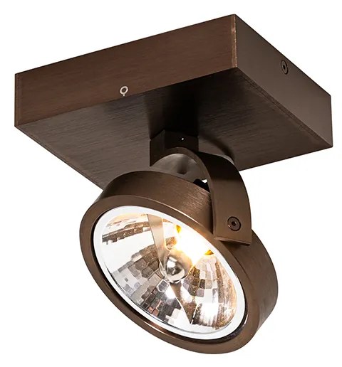 Faretto di design bronzo scuro girevole e inclinabile - Go