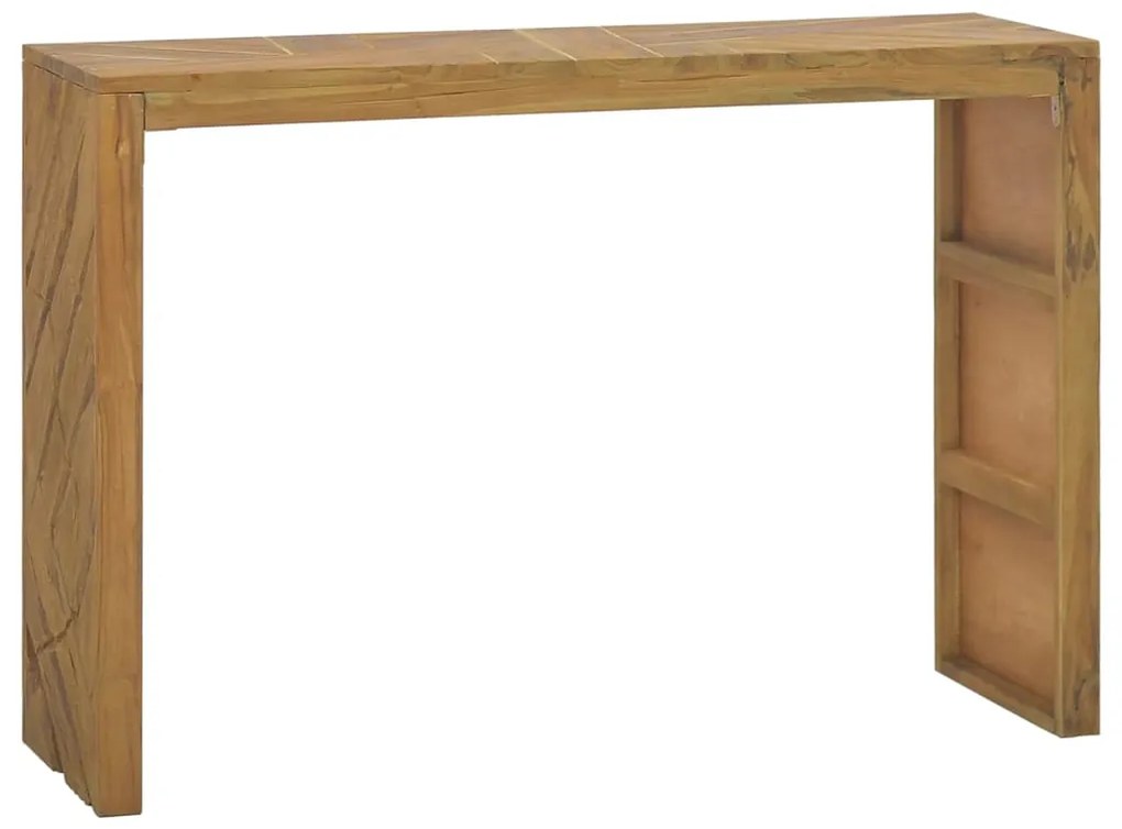 Tavolo consolle 110x35x75 cm in legno massello di teak