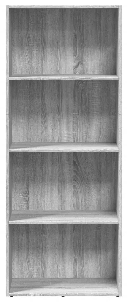 Libreria grigio sonoma 60x30x152 cm in legno multistrato