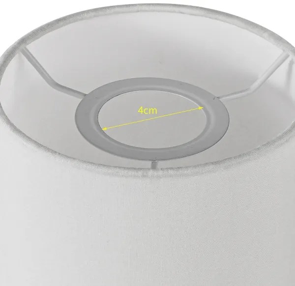 Brilagi - Paralume universale NUBILA E27 15,5x14 cm bianco