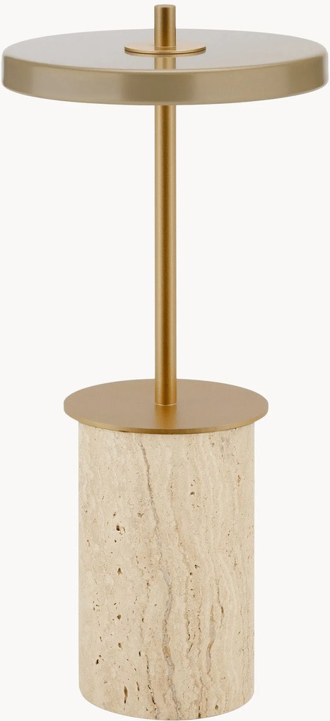 Lampada da tavolo piccola portatile a LED con luce regolabile Asteria Move Mini