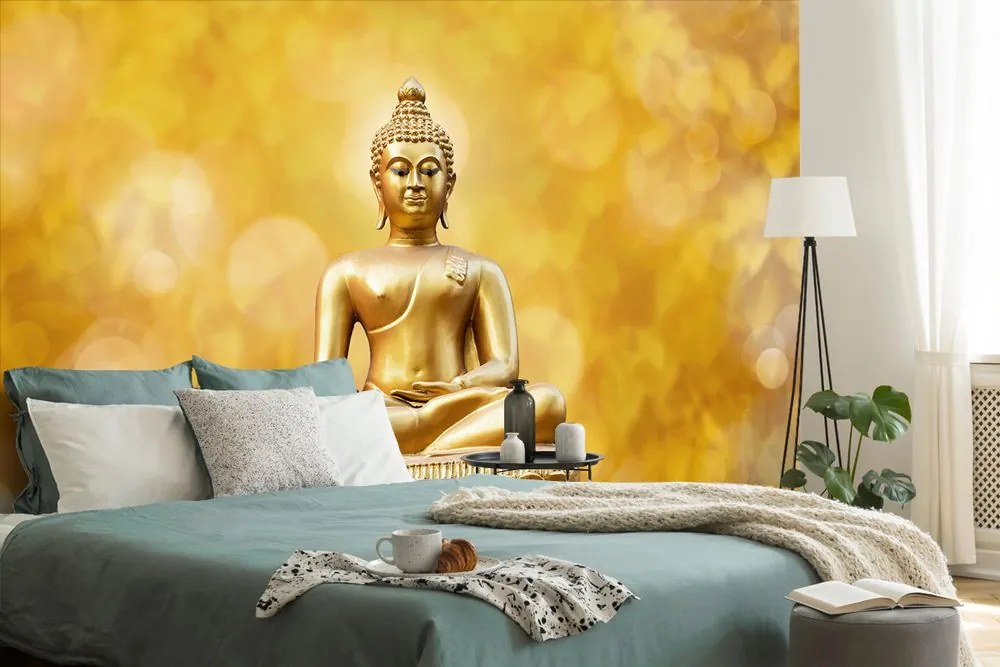 Carta da parati autoadesiva – Statua dorata di Buddha